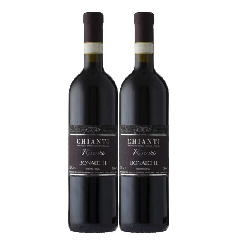 Kit 2x Vinhos Tinto Italiano Chianti Riserva DOCG Bonacchi 2016