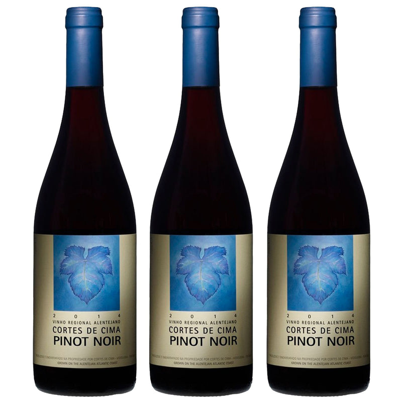 Kit 3x Vinhos Tintos Portugueses Alentejano Cortes de Cima Pinot Noir