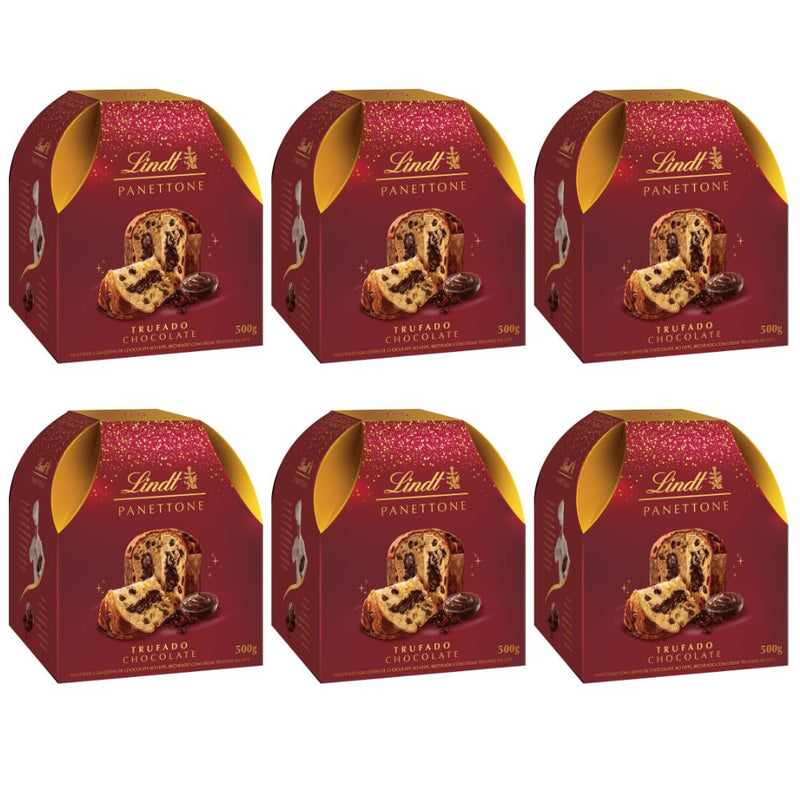 Kit 6x Panettone Trufado/Leite 500g Lindt