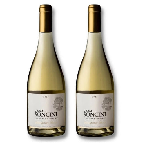 Kit 2x Vinhos Brancos Brasileiro Casa Soncini Sauvignon Blanc 2021