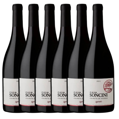 Kit 6x Vinhos Tintos Brasileiro Casa Soncini Syrah 2021