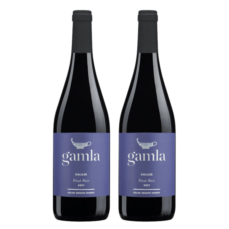 Kit 2x Vinhos Tintos Israelense Kosher Gamla Pinot Noir