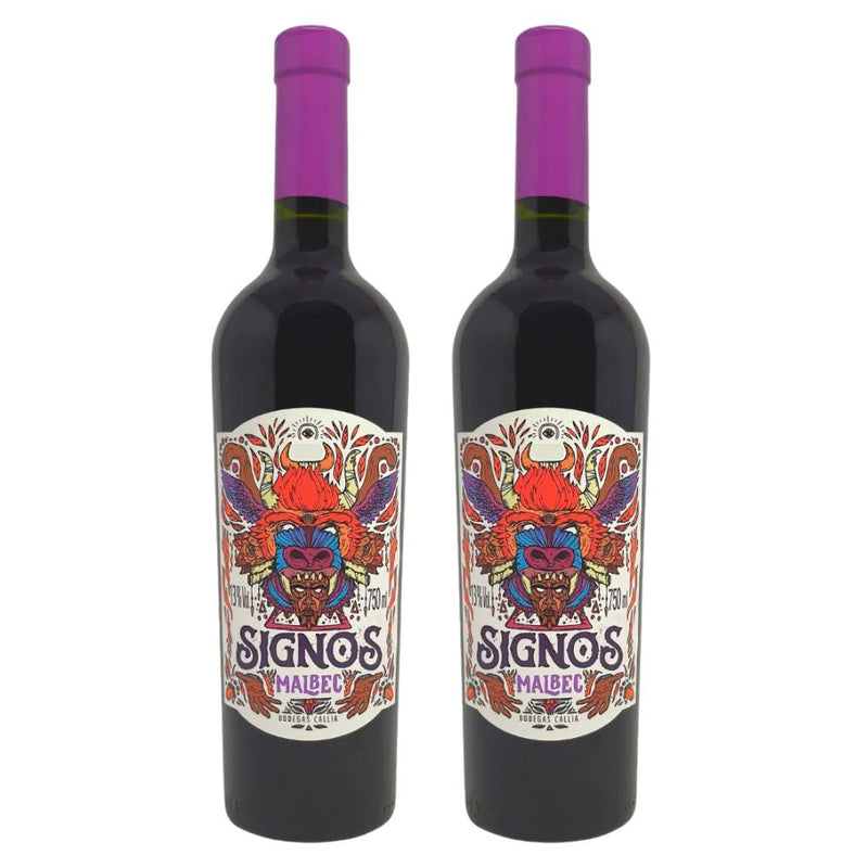 Kit 2x Vinhos Tintos Argentinos Callia Signos Malbec