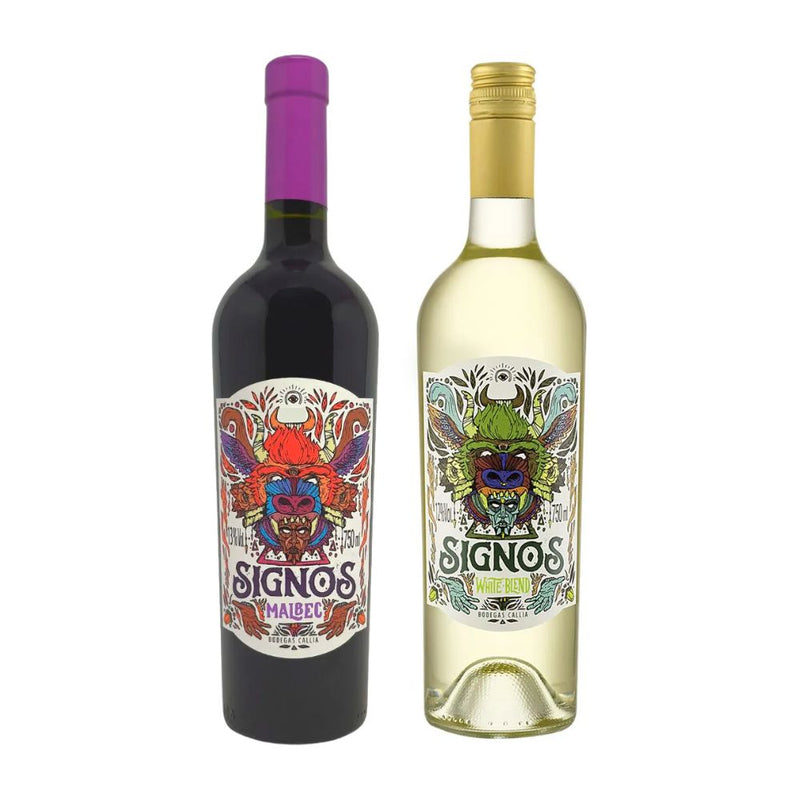 Kit 2x Vinhos Argentinos Callia Signos Branco/Tinto