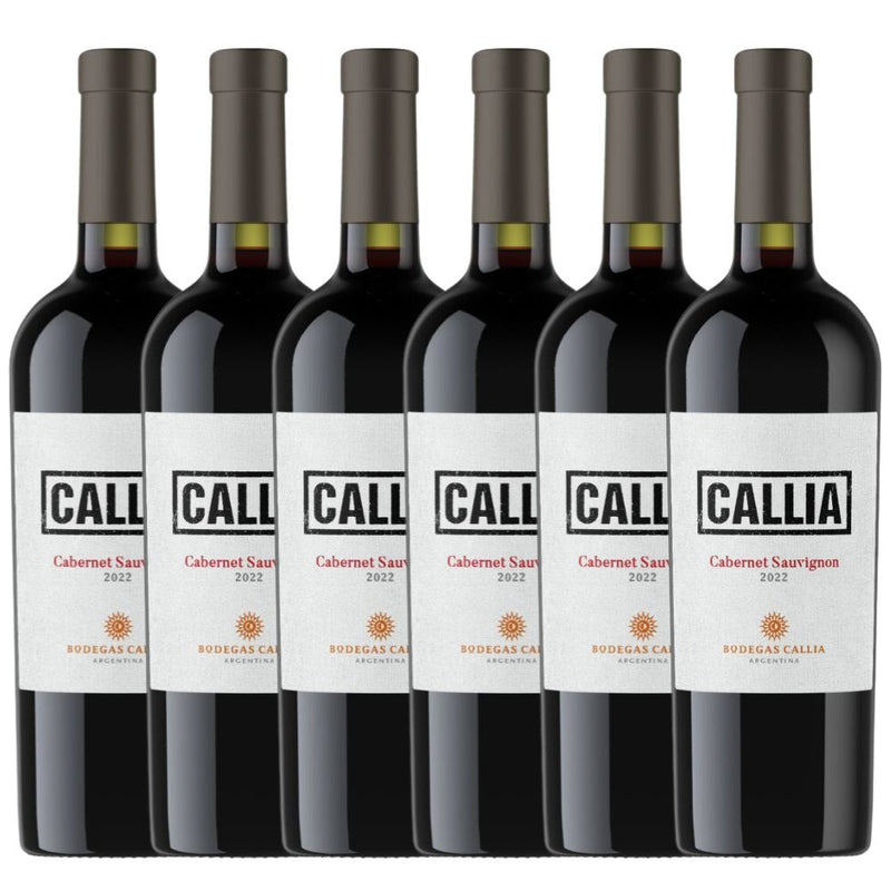 Kit 6x Vinhos Tintos Argentinos Callia Cabernet Sauvignon