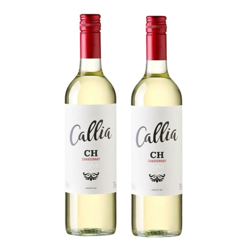 Kit 2x Vinhos Brancos Argentinos Callia Chardonnay