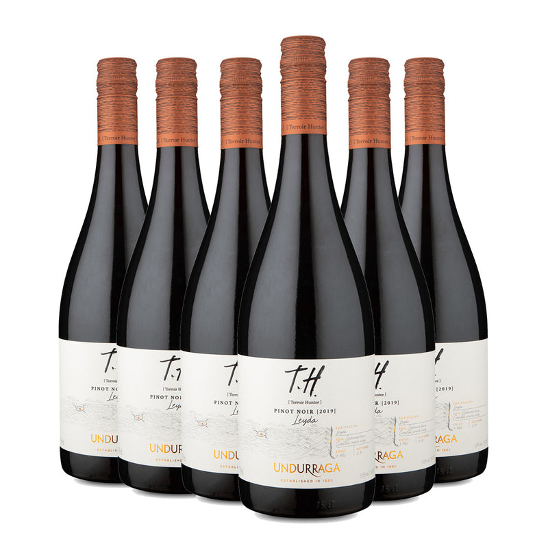 Kit 6x Vinhos Tintos Chileno TH Undurraga Valle de Leyda Pinot Noir 2019