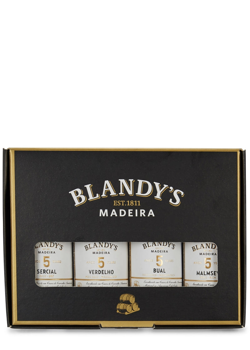 Kit de Vinho da Ilha da Madeira Português 4x50ml Blandy 5 anos