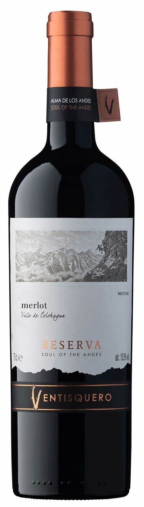 Vinho Tinto Chileno Ventisquero Reserva Alma de Los Andes Merlot 2019