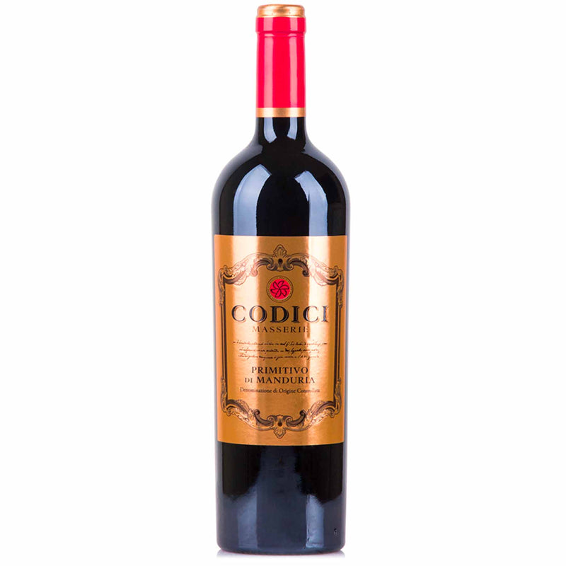 Vinho Italiano Tinto Primitivo di Manduria Codici 2018