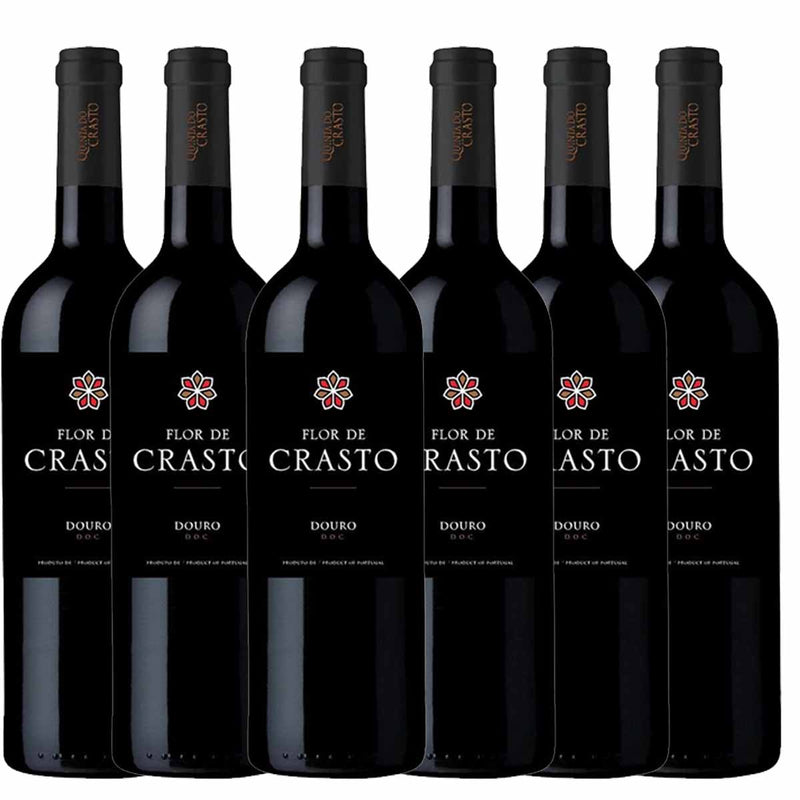 Kit 6x Vinhos Tintos Português Flor de Crasto Douro 2019 750ml